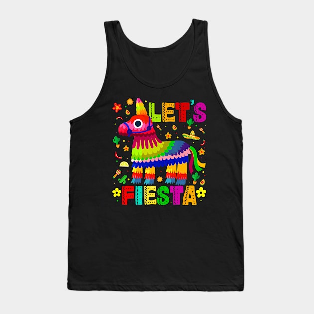 Cinco De Mayo Lets Fiesta Tank Top by Miller Family 